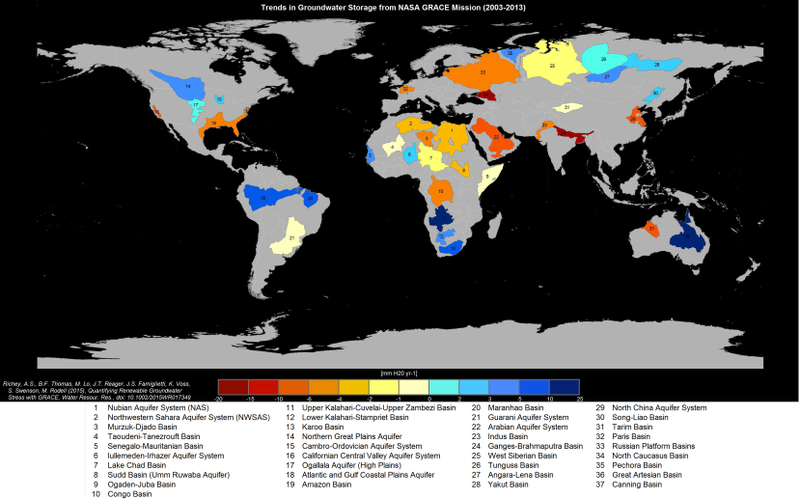 Illustration for article titled A Third Of The World’s Big Groundwater Basins Are In Serious Trouble